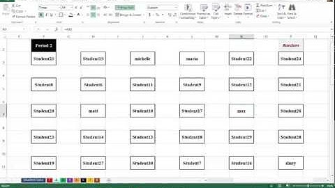 Excel Seating Chart Randomizer
