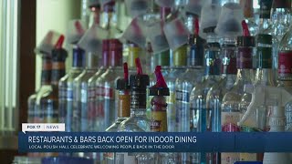 Restaurants and bars back open for indoor dining