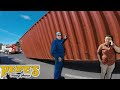 Container falls off semi on freeway