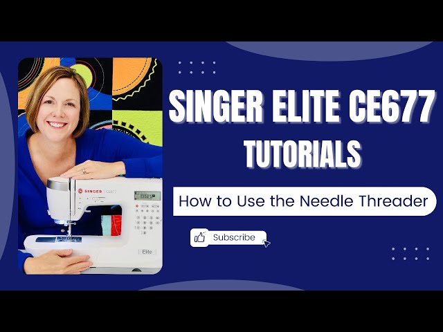 HOW TO USE THE AUTOMATIC NEEDLE THREADER ON A SINGER SEWING MACHINE 4166  tutorial 