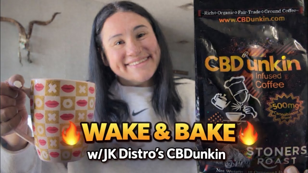 CBD Coffee?! 😳 Morning Wake & Bake w/ JK Distro CBDunkin