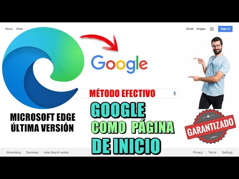 Video: ¿Cómo hago de Google mi página de inicio en Microsoft Edge?