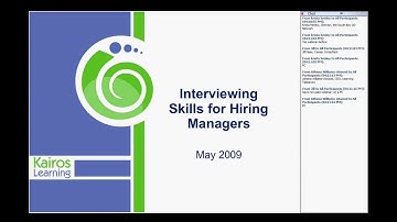 Interviewing Skills for Hiring Managers - Kairos Learning Demo