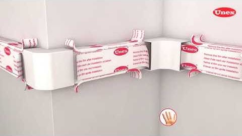 How to mount Unex Trunking 93 white coulour