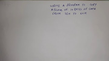 Program To Transfer A block of Data using 8051 Micro-controller