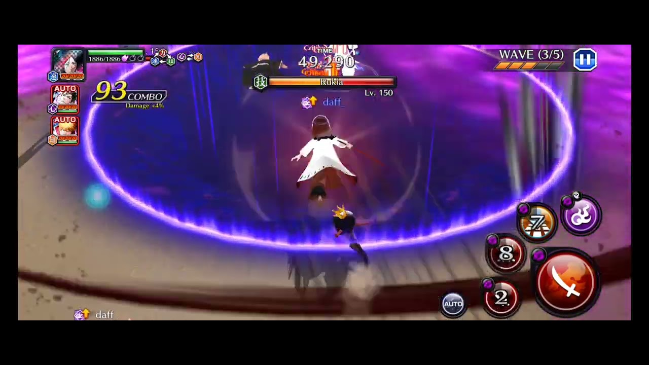 Bleach Brave Souls - (One) of My Fastest Hard Guild Quest