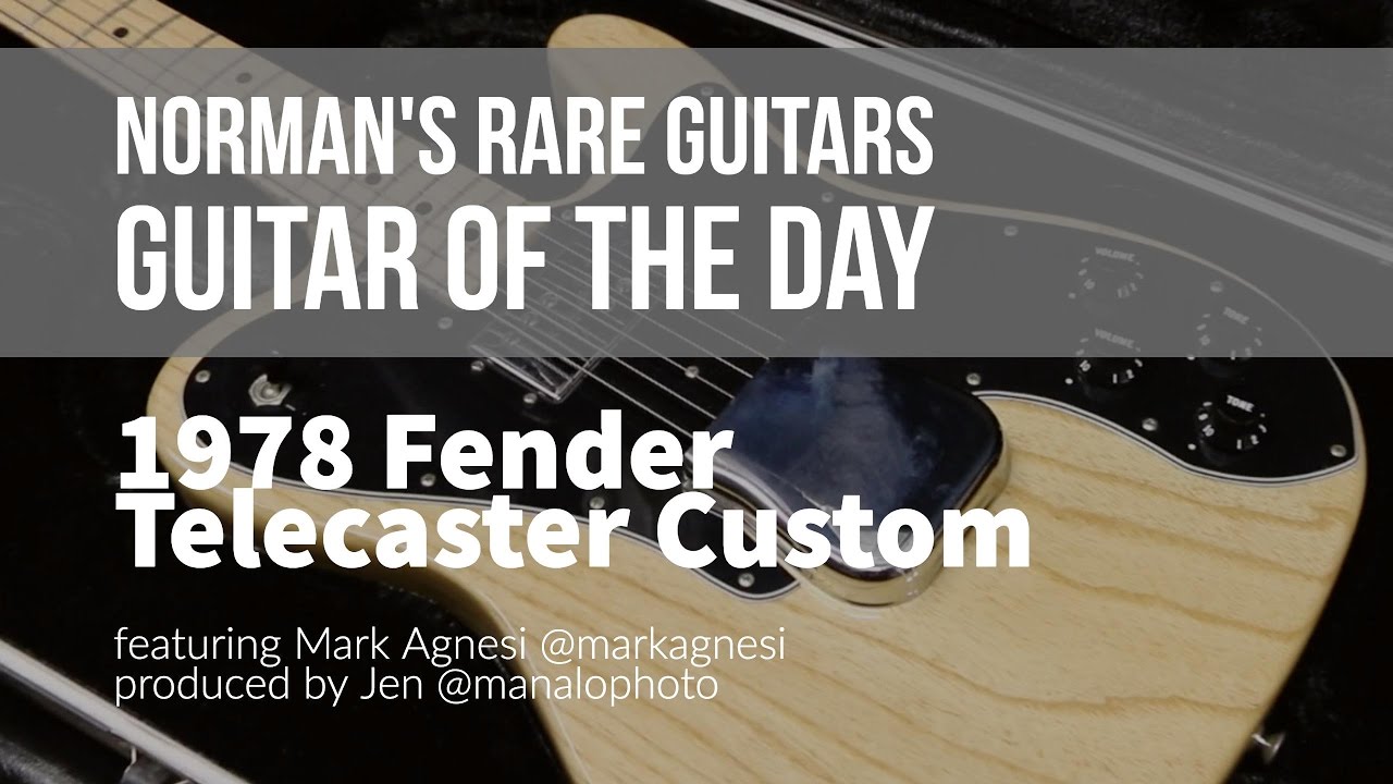 1978 Fender Telecaster Custom | Guitar of the Day - YouTube