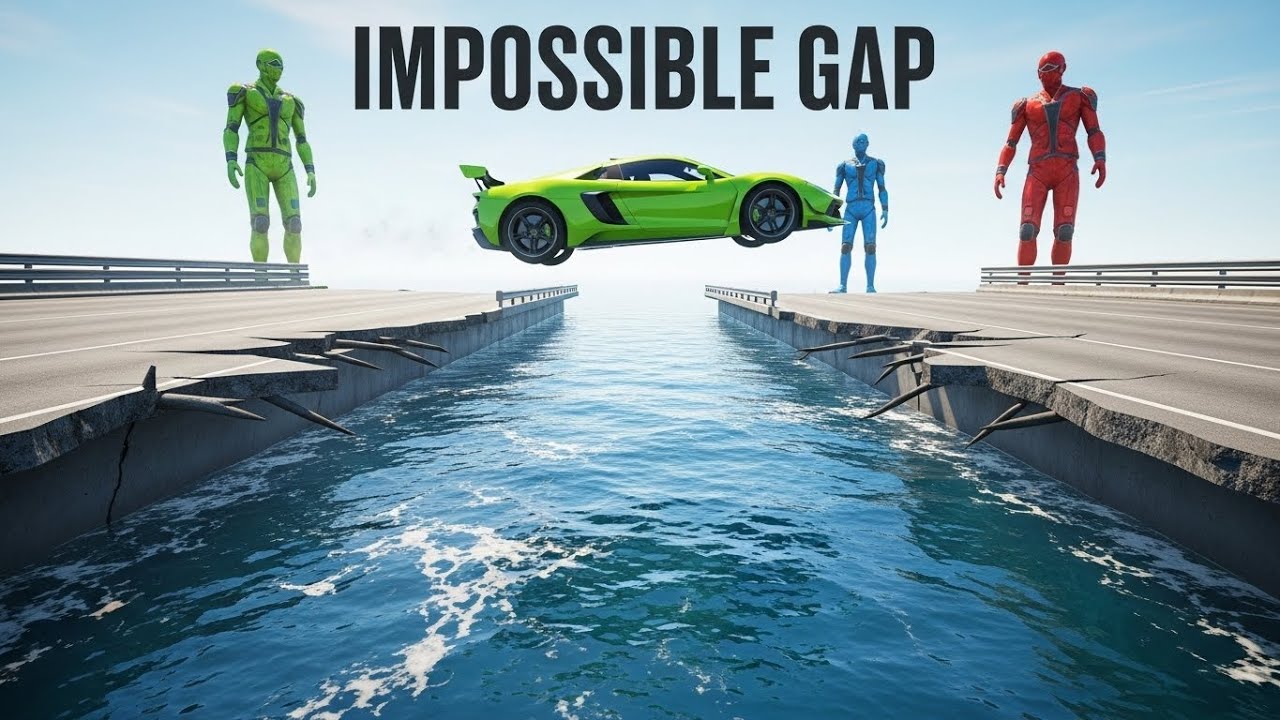 🚗 Машины против Ямы с Водой! Краш-тест BeamNG.drive 🌊