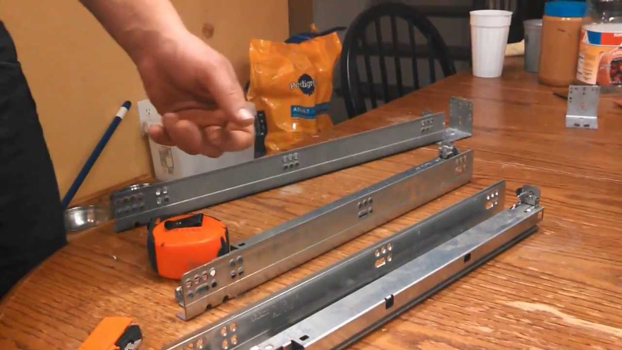 How To Install Soft Close Drawer Slides YouTube