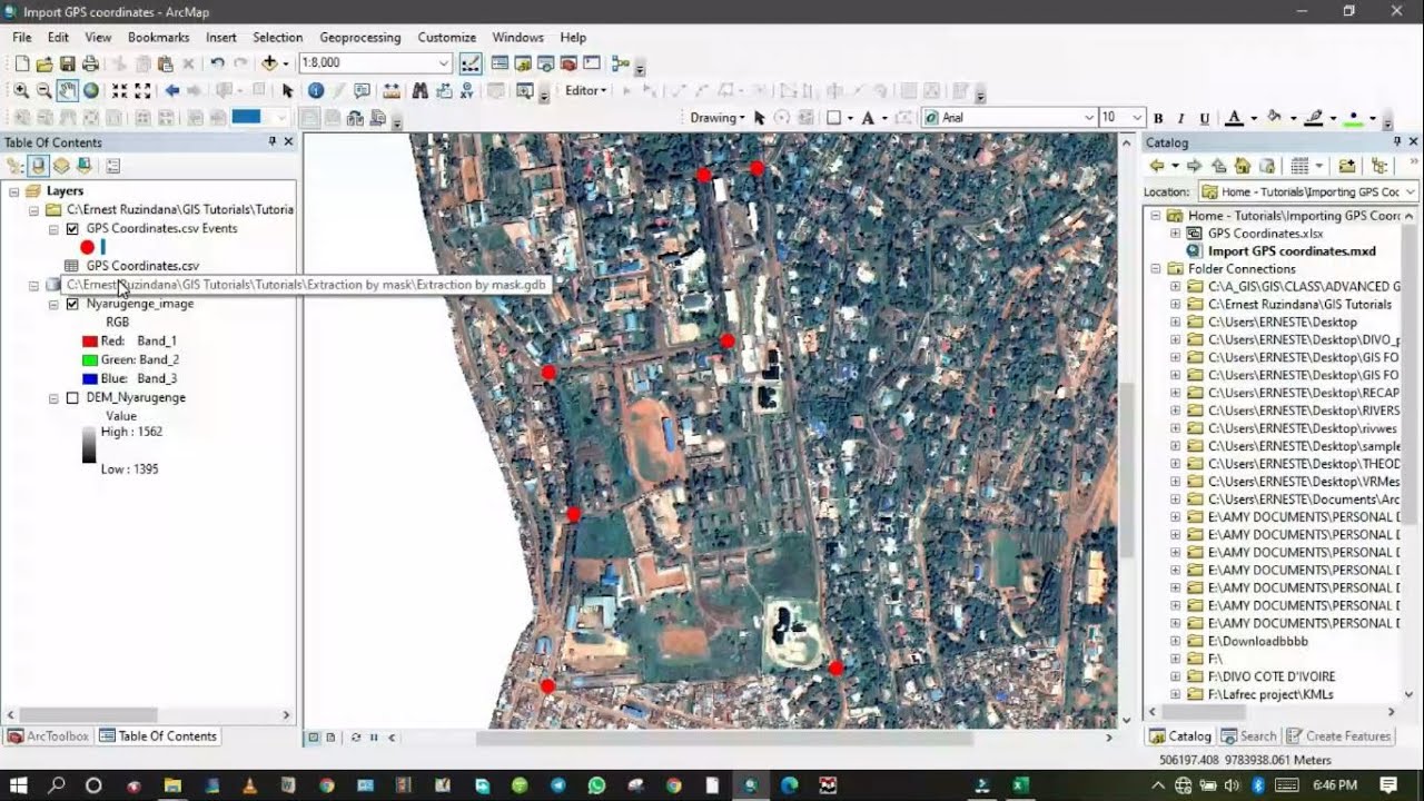 GIS Full Package Tutorials For Beginners 13 How To Import The GPS 
