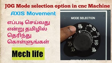 JOG Mode selection option in cnc Machine \ AXIS Movement \ How to Move the Axis in cnc