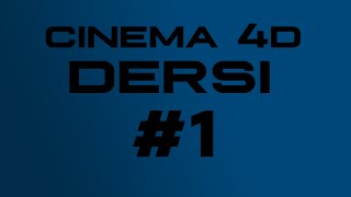 Cinema 4D | Ders 1 - Materyal Ayarları