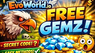 FREE GEMZ in EvoWorld.io 😱 | Secret Methods That Actually Work!