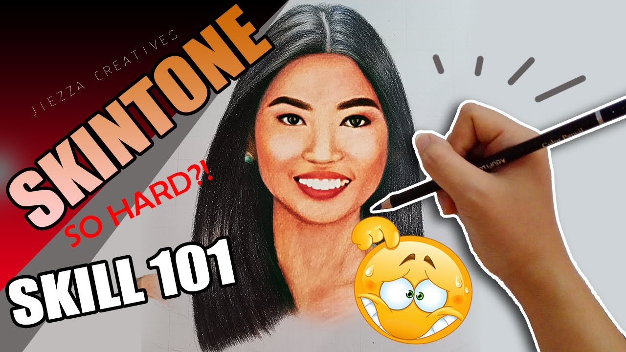 Coloring Skin with Colored Pencils Art Vlog 3 YouTube