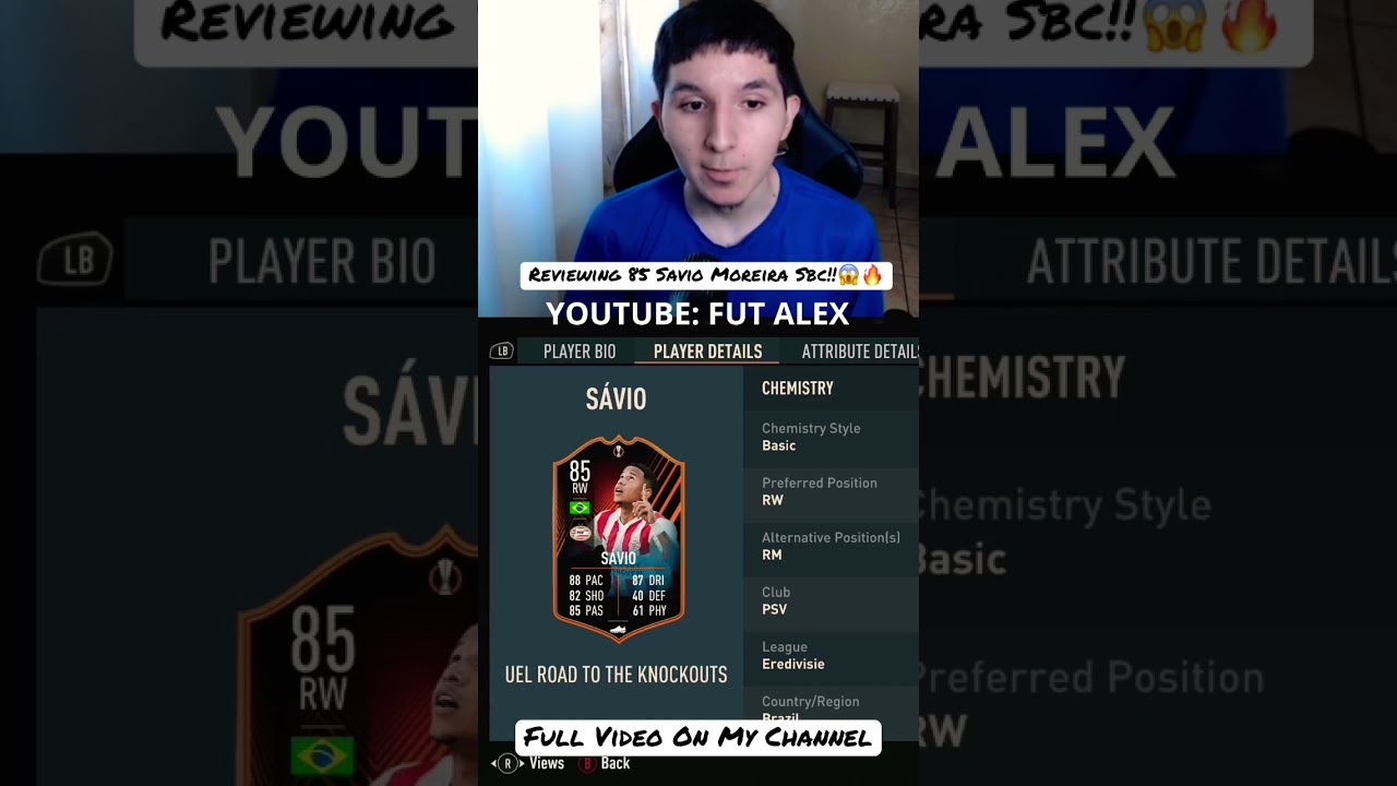 Reviewing 85 Savio Moreira Sbc!! Wait Until The End!!😱🔥 