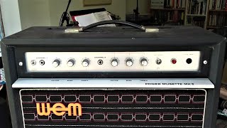 WEM Power Musette MK 2 - 1970s British Guitar Amp - Restored and Ready to Rock.