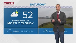Showers return Saturday into Sunday; next week starts in 30s | WTOL 11 Weather