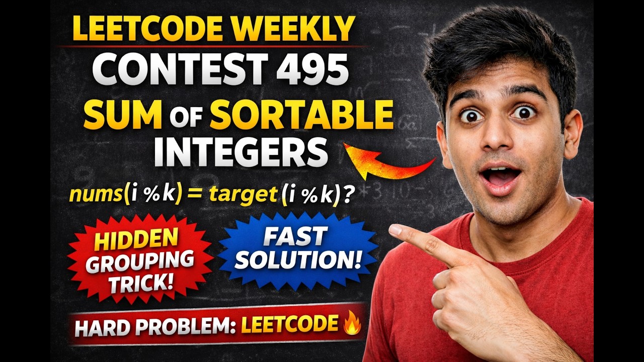 LeetCode Weekly Contest 495 | Hard Problem Solution (Sum of Sortable ...