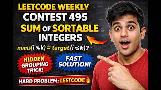 LeetCode Weekly Contest 495 | Hard Problem Solution (Sum of Sortable Integers)