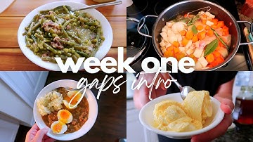 What I Eat in a Week on the GAPS INTRO DIET | 4.4lb weight loss in ONE WEEK (gut healing protocol)