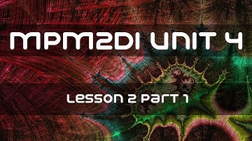 MPM2DI Unit 4 Lesson #2 Part 1