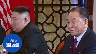 Footage from summit showing two of the envoys executed in North Korea