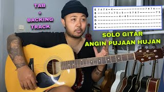 Tutorial Melodi Gitar   Tab   Backing Track (Angin Pujaan Hujan - Payung Teduh)