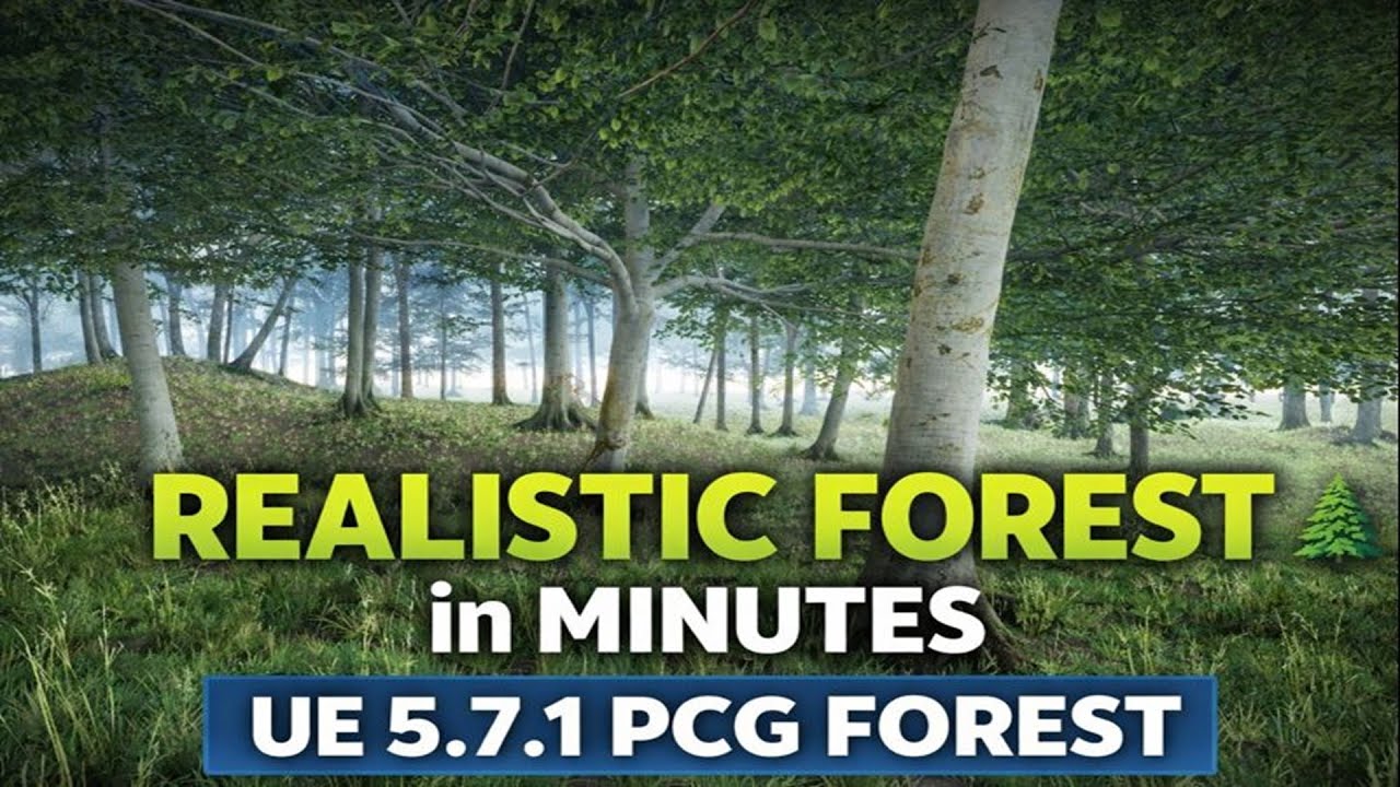 Easy Way to Create a Realistic Forest in Unreal Engine 5.7.1 (Fast PCG ...