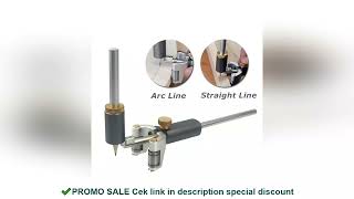 Woodworking Straight And Arc Line Scribe Dual-purpose Parallel Line Drawing Ruler Marking Gauge Auto