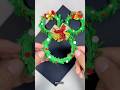 DIY Miniature Paper Christmas Wreaths | Easy Holiday Craft Tutorial #christmasdecoration #diy