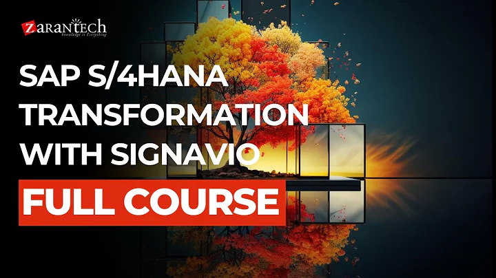 SAP S/4HANA Transformation with Signavio Full Course | ZaranTech