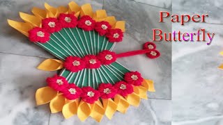 Easy Paper Craft || Paper Wall Hanging Making || Easy Paper Butterfly Origami || Home Decor
