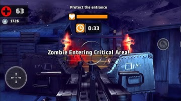 Dead Trigger 2 Gameplay | Protect the Entrance | Zombie Survival Mission 😱