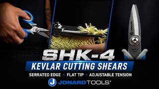 Jonard SHK-4 Fiber Optic Kevlar Cutting Shears | Precision Cuts, Zero Slip