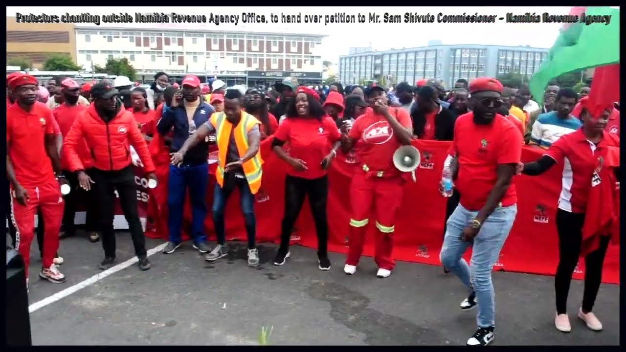 The Namibia Economic Freedom Fighters Party organised a protest march in Windhoek.