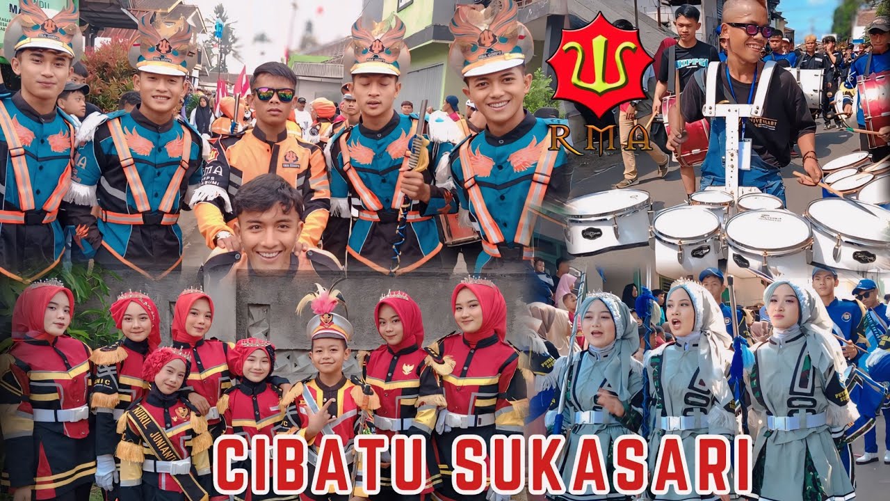 Drumband rma, gebyar muharram ,& empat goup drumband cnpk, gnic, omah opah, TSO di cibatu Sukasari