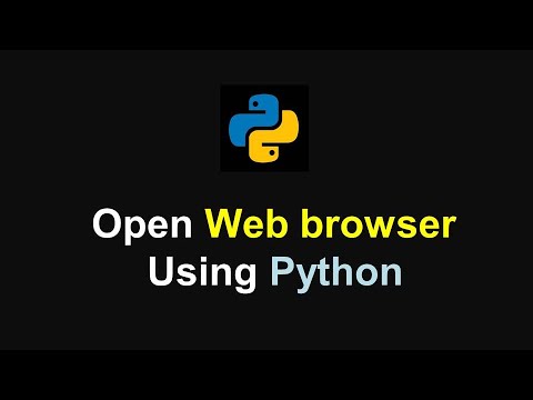 Open Web Browser Using Python Script|Python Fun|Python Tutorial for ...