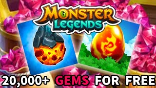 THE ONLY GEM TASK YOULL EVER NEED TO DO 20,000+ GEMS FOR FREE | MONSTER LEGENDS screenshot 5