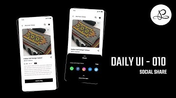 Social Share | Daily UI - 010 | UI Design Process | Time Lapse | pavisindhu
