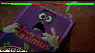 Sausage Party 2016 Injured Juice Box Scene With Healthbars
