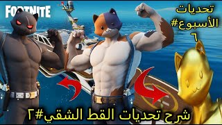 فورت نايت | شرح تحديات الاسبوع السادس السيزون الثاني ( تحديات القط الشقي 2 ) كيف تجيب السكن