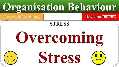 Overcoming stress, individual coping strategies, counselling, stress, organisational behaviour, OB