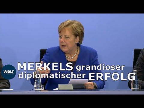 WELT DOKUMENT: Kanzlerin Merkel - Einigkeit in Berlin für umfassenden Libyen-Plan
