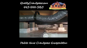 Mobile Home Crawlspace Encapsulation & Waterproofing #viralshorts #viralvideo