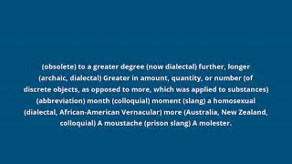 what is the meaning of mo