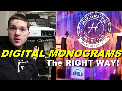 Mobile Dj Tutorial: How To Do Digital Monogram Or Gobo | Epson Projector | Tips Projectorgram