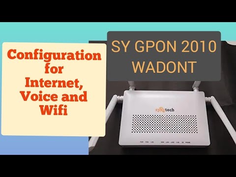 Syrotech (SY GPON 2010 WADONT) onu configuration for internet, voice and wifi 5 Ghz and 2•5 Ghz