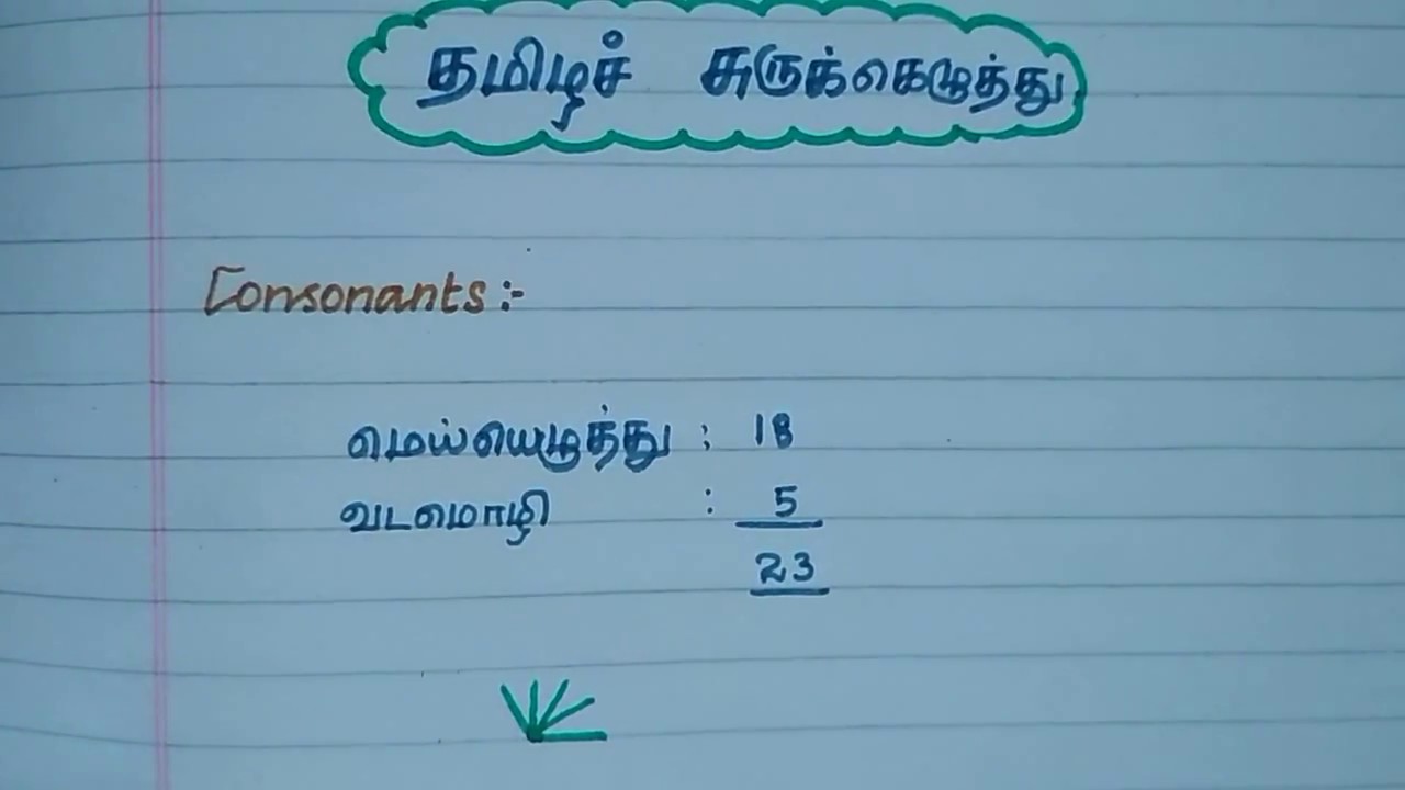 TAMIL SHORTHAND basics 1 YouTube