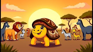 “Why the Tortoise’s Shell Is Cracked 🐢 | FolkiDoki African Tale for Kids”
