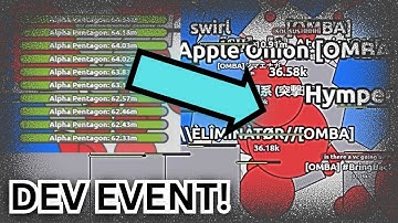 A DEVELOPER ENCOUNTER! Rainbow Alpha Pentagons in Growth Clan Wars! | Rare Shapes #arrasio